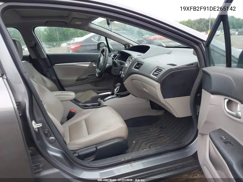 2013 Honda Civic Ex-L VIN: 19XFB2F91DE265142 Lot: 45679245