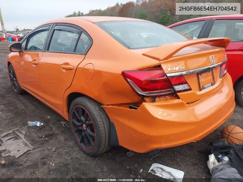2HGFB6E54EH704542 2014 Honda Civic Si
