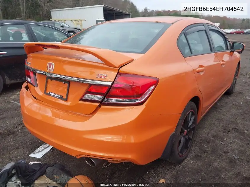 2HGFB6E54EH704542 2014 Honda Civic Si