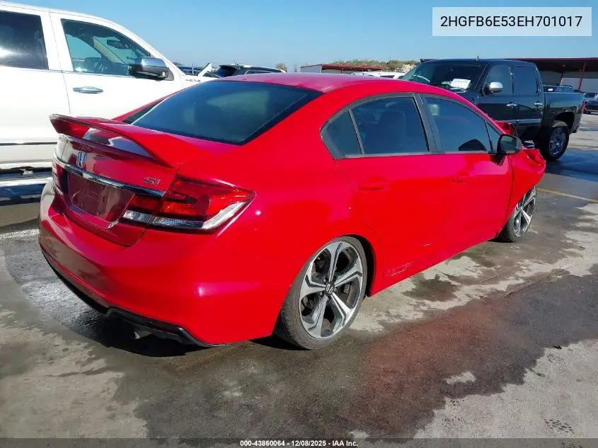 2HGFB6E53EH701017 2014 Honda Civic Si