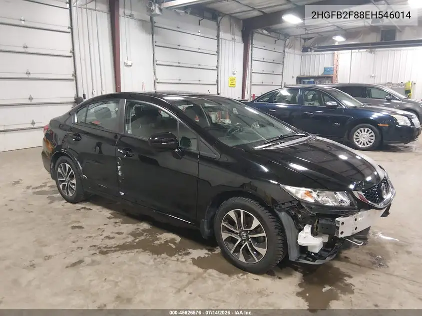 2014 Honda Civic Ex VIN: 2HGFB2F88EH546014 Lot: 45626576