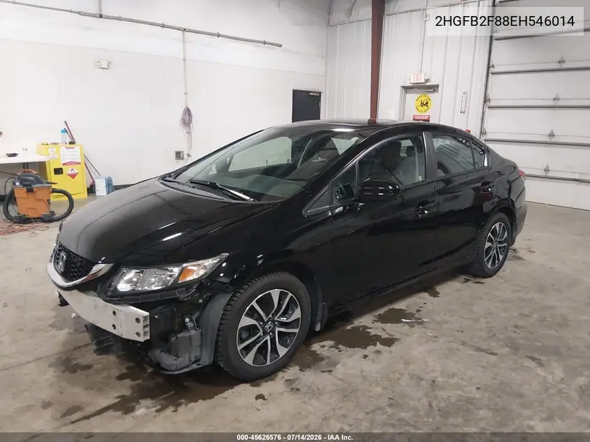 2014 Honda Civic Ex VIN: 2HGFB2F88EH546014 Lot: 45626576