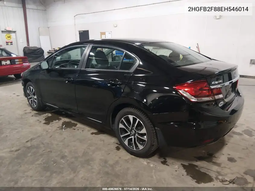 2014 Honda Civic Ex VIN: 2HGFB2F88EH546014 Lot: 45626576