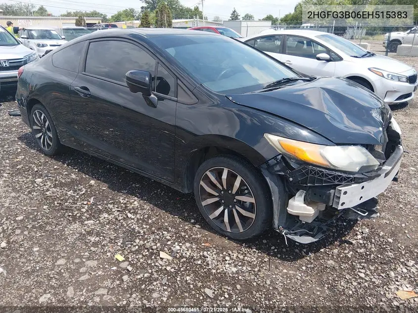 2014 Honda Civic Ex-L VIN: 2HGFG3B06EH515383 Lot: 45680451
