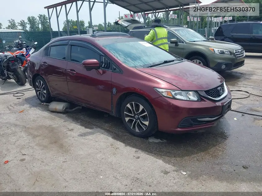 2014 Honda Civic Ex VIN: 2HGFB2F85EH530370 Lot: 45680604