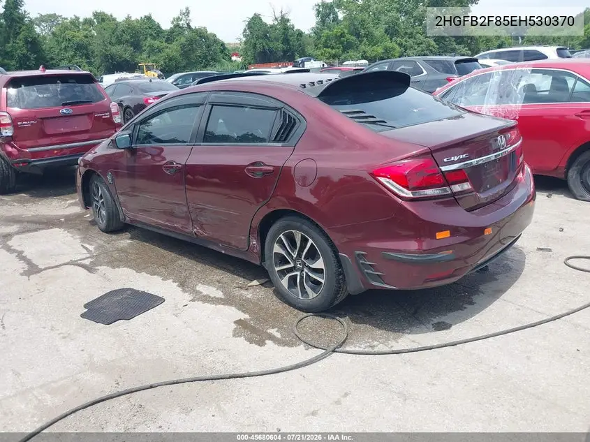 2014 Honda Civic Ex VIN: 2HGFB2F85EH530370 Lot: 45680604
