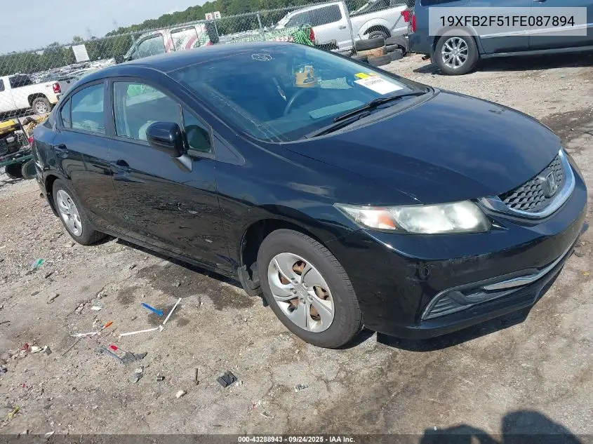 19XFB2F51FE087894 2015 Honda Civic Lx