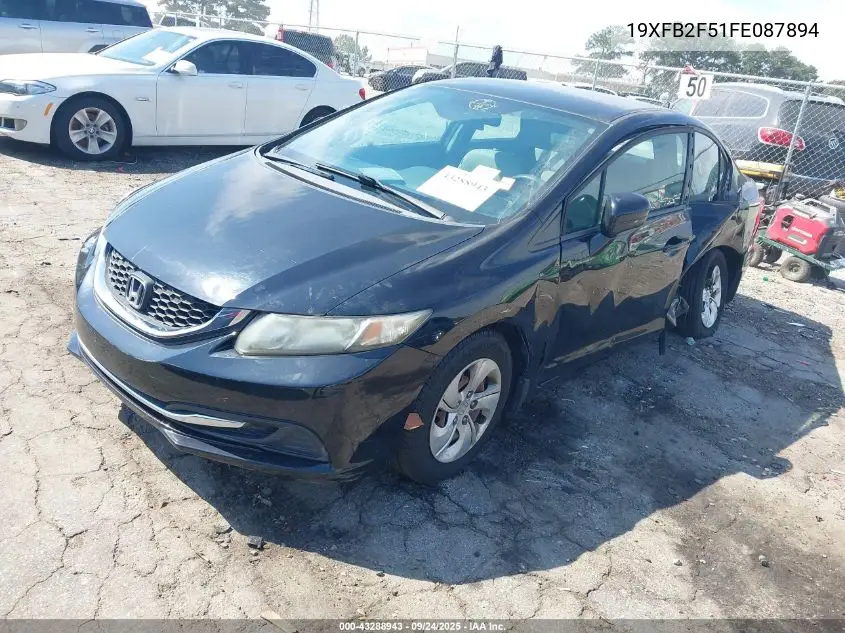 19XFB2F51FE087894 2015 Honda Civic Lx