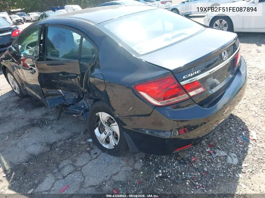 19XFB2F51FE087894 2015 Honda Civic Lx