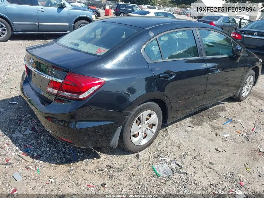 19XFB2F51FE087894 2015 Honda Civic Lx