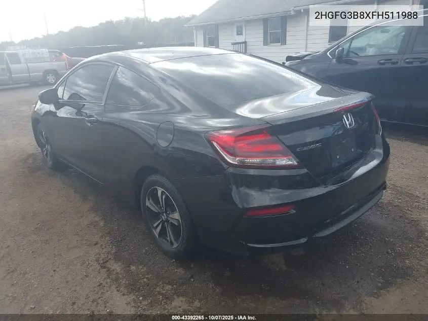 2HGFG3B8XFH511988 2015 Honda Civic Ex