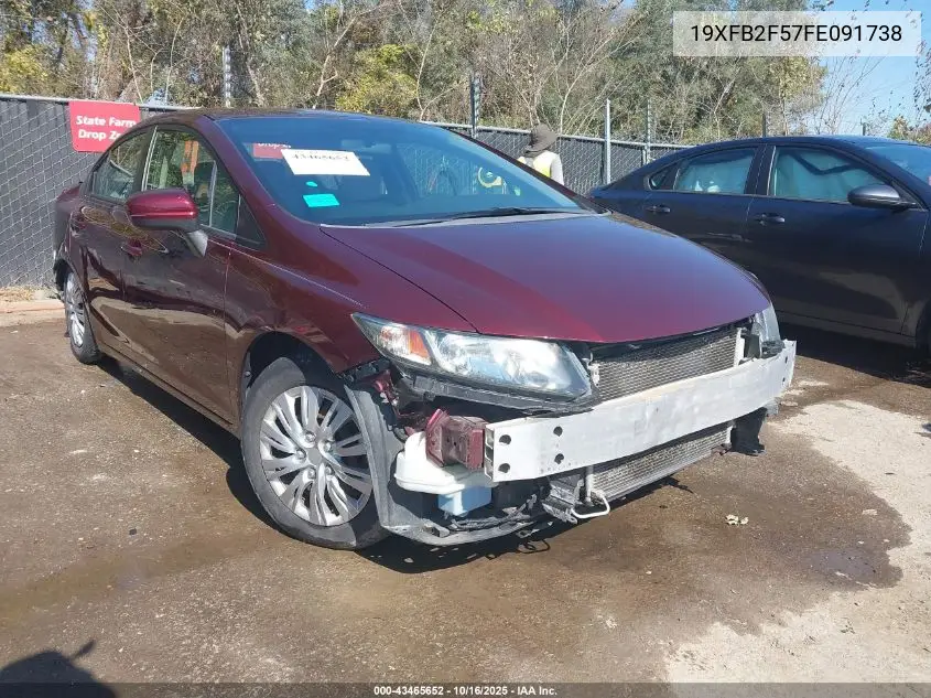 19XFB2F57FE091738 2015 Honda Civic Lx