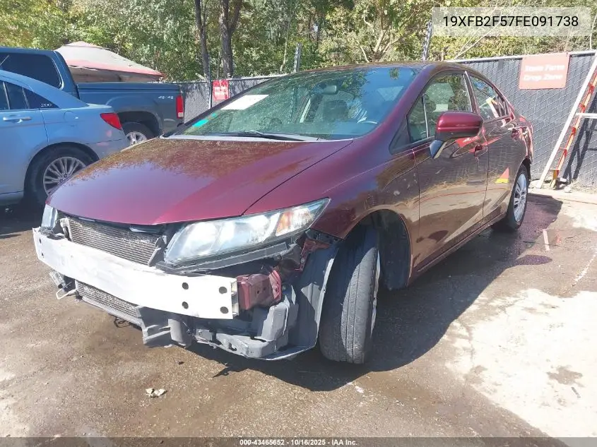 19XFB2F57FE091738 2015 Honda Civic Lx