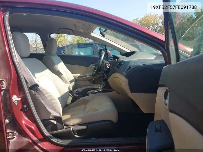 19XFB2F57FE091738 2015 Honda Civic Lx