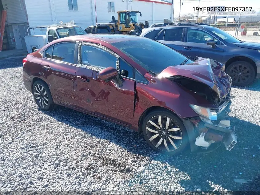 19XFB2F9XFE097357 2015 Honda Civic Ex-L