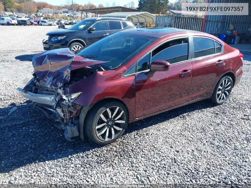 19XFB2F9XFE097357 2015 Honda Civic Ex-L