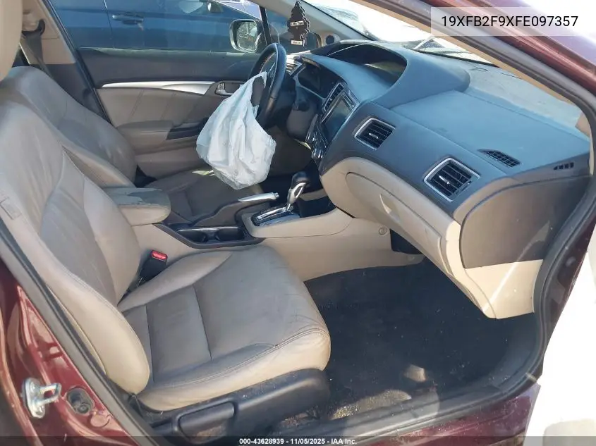 19XFB2F9XFE097357 2015 Honda Civic Ex-L