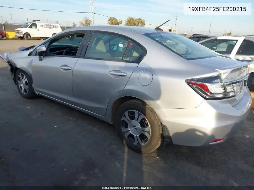 19XFB4F25FE200215 2015 Honda Civic Hybrid