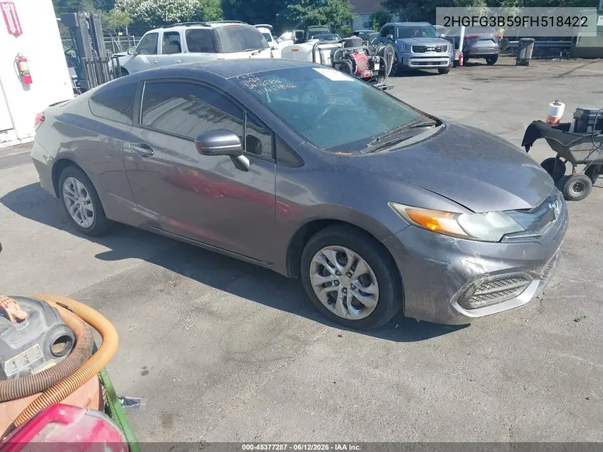 2HGFG3B59FH518422 2015 Honda Civic Lx