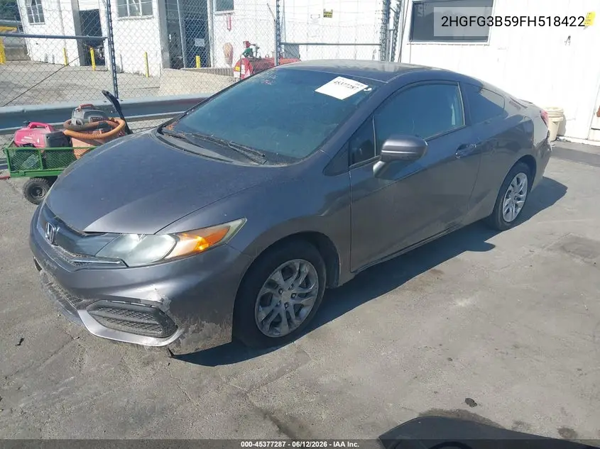 2HGFG3B59FH518422 2015 Honda Civic Lx