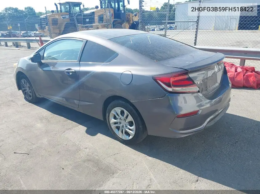 2HGFG3B59FH518422 2015 Honda Civic Lx