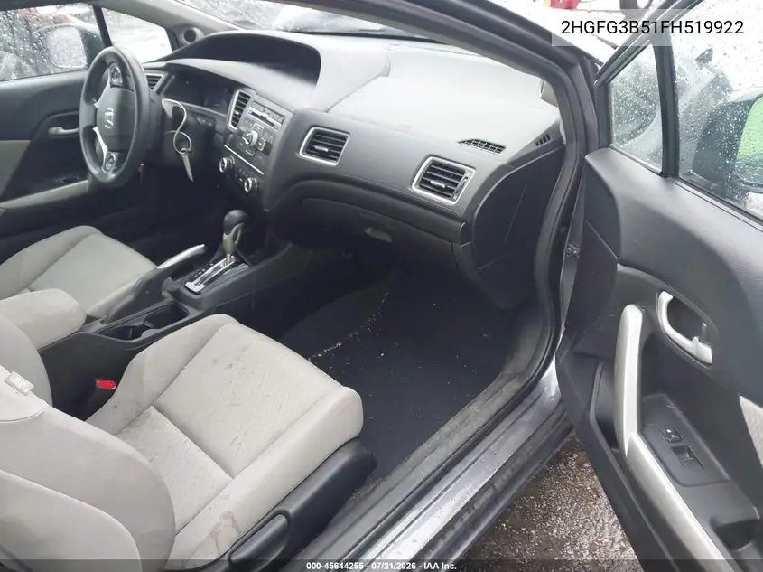2015 Honda Civic Lx VIN: 2HGFG3B51FH519922 Lot: 45644255