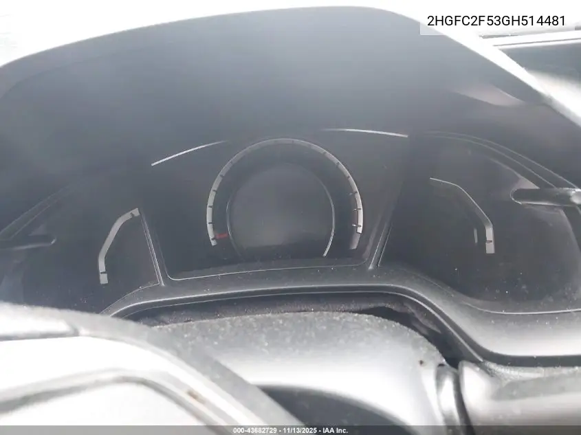 2HGFC2F53GH514481 2016 Honda Civic Lx