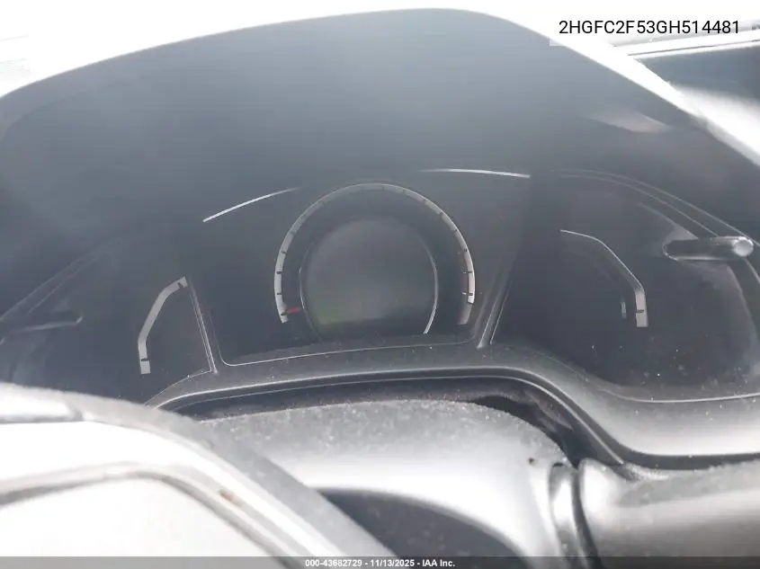 2HGFC2F53GH514481 2016 Honda Civic Lx