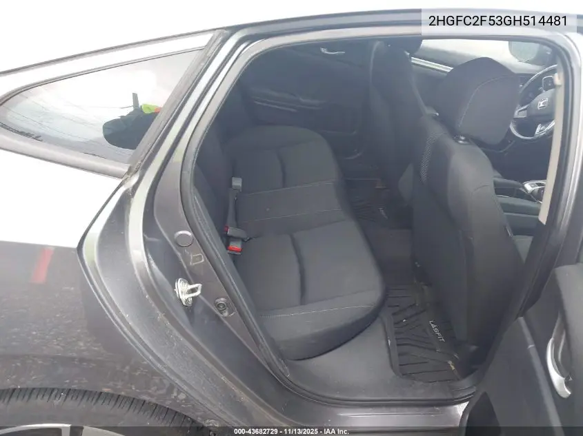 2HGFC2F53GH514481 2016 Honda Civic Lx