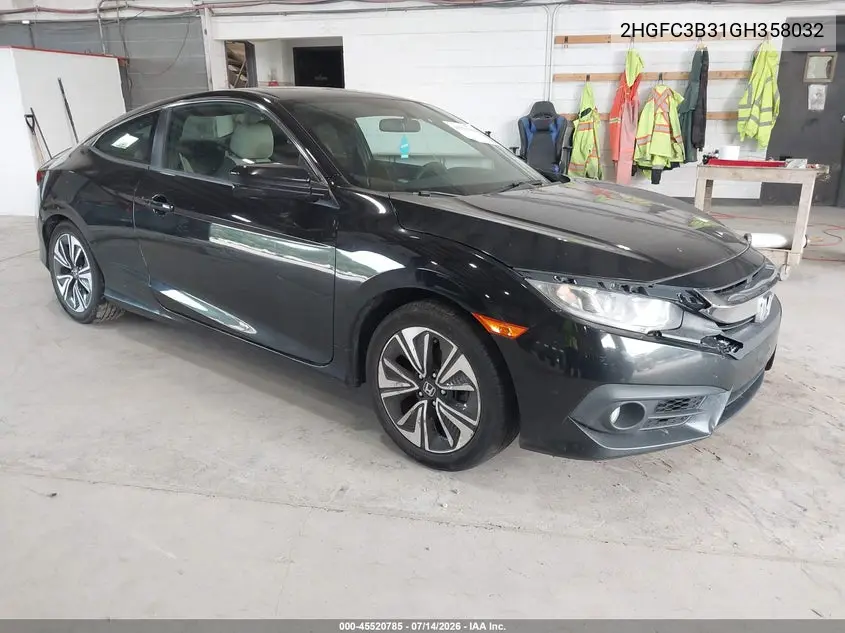2016 Honda Civic Ex-T VIN: 2HGFC3B31GH358032 Lot: 45520785