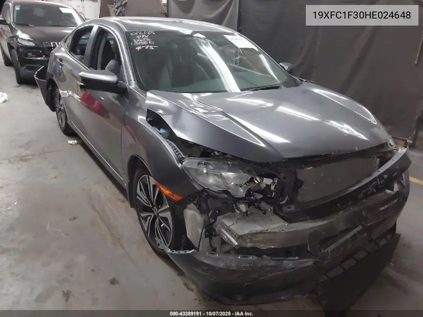 19XFC1F30HE024648 2017 Honda Civic Ex-T