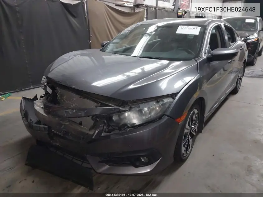 19XFC1F30HE024648 2017 Honda Civic Ex-T