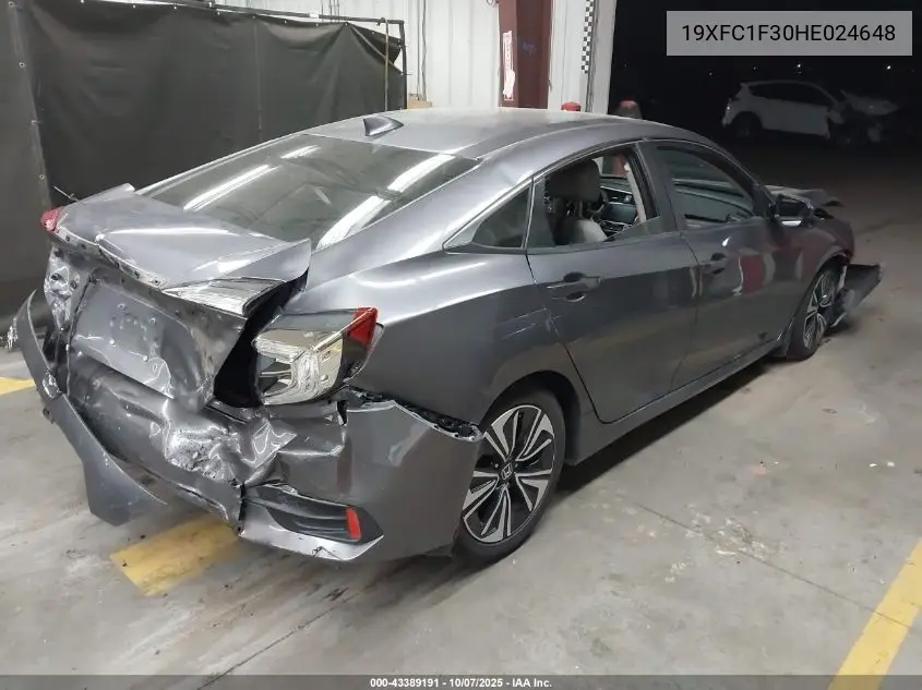 19XFC1F30HE024648 2017 Honda Civic Ex-T