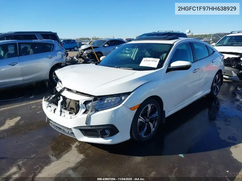 2HGFC1F97HH638929 2017 Honda Civic Touring