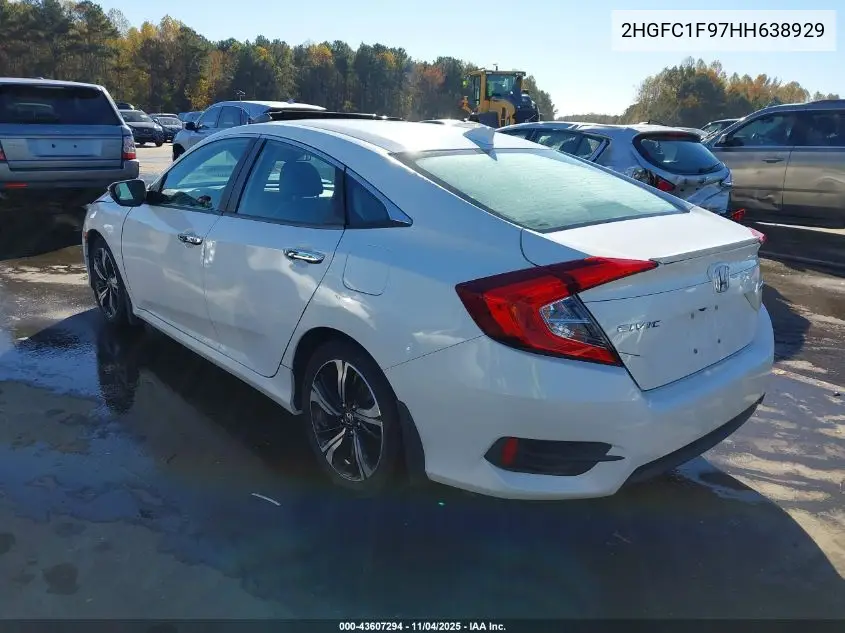 2HGFC1F97HH638929 2017 Honda Civic Touring