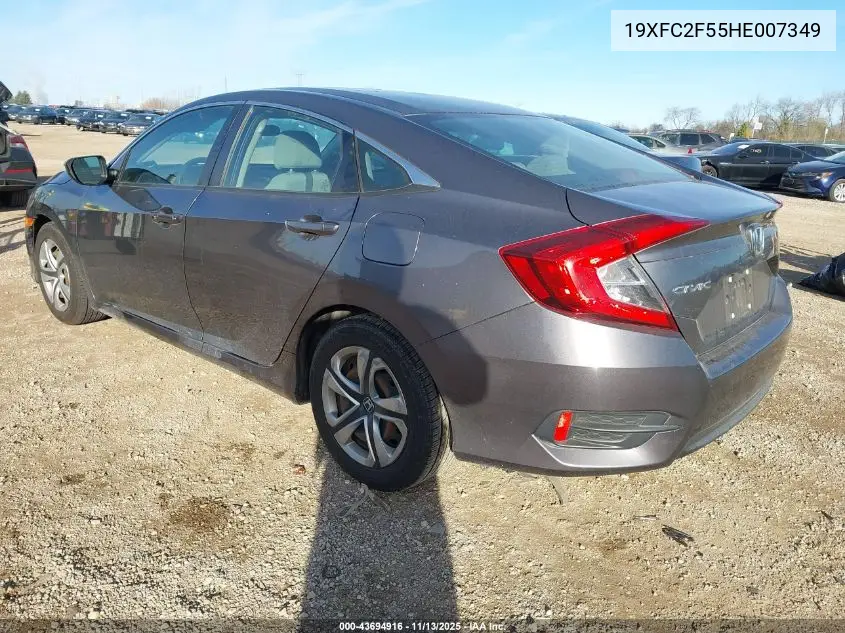 19XFC2F55HE007349 2017 Honda Civic Lx