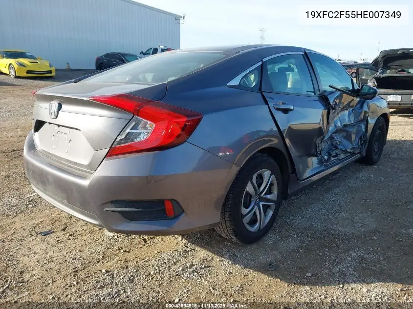 19XFC2F55HE007349 2017 Honda Civic Lx