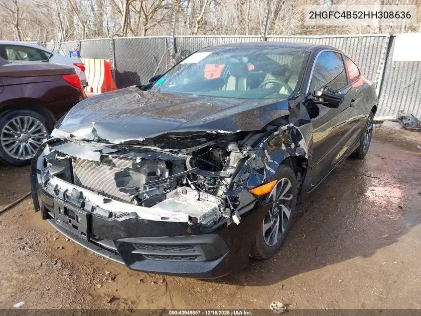 2HGFC4B52HH308636 2017 Honda Civic Lx