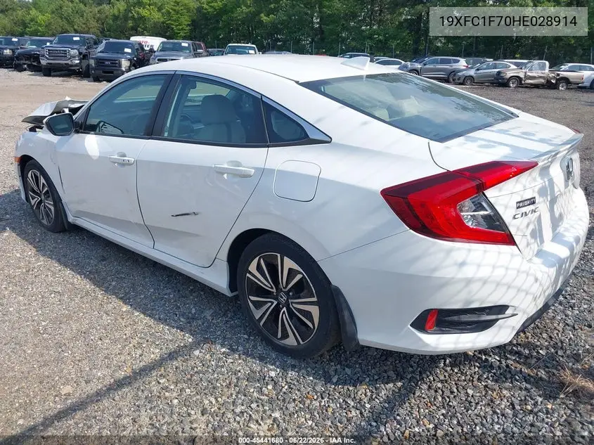 19XFC1F70HE028914 2017 Honda Civic Ex-L