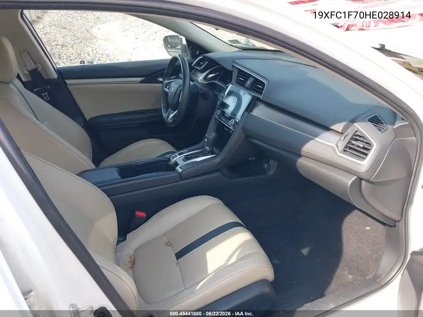 19XFC1F70HE028914 2017 Honda Civic Ex-L