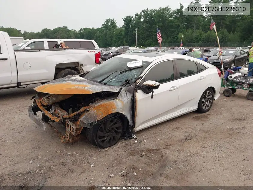 2017 Honda Civic Ex VIN: 19XFC2F73HE225310 Lot: 45638769