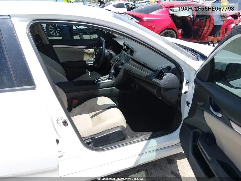 2017 Honda Civic Lx VIN: 19XFC2F55HE067793 Lot: 45667920