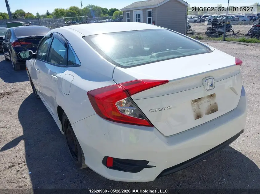 2018 Honda Civic Lx VIN: 2HGFC2E52JH016927 Lot: 12620930