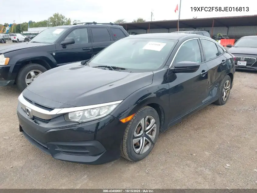 19XFC2F58JE016813 2018 Honda Civic Lx