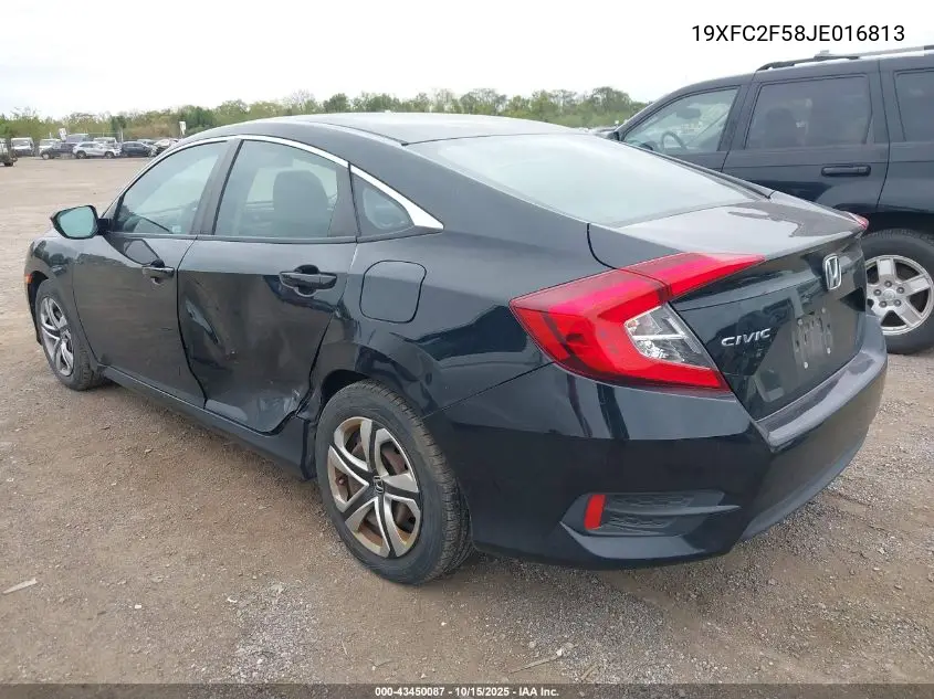 19XFC2F58JE016813 2018 Honda Civic Lx