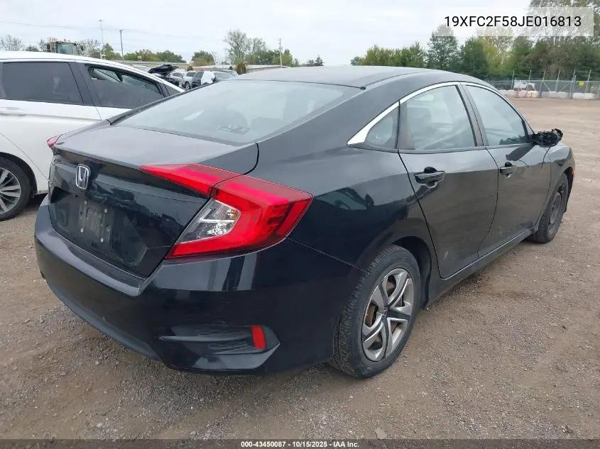 19XFC2F58JE016813 2018 Honda Civic Lx