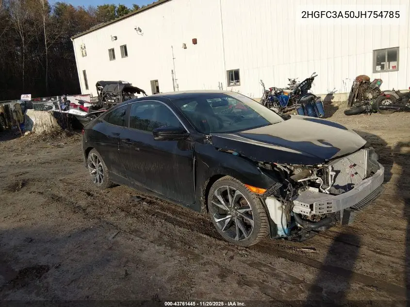 2HGFC3A50JH754785 2018 Honda Civic Si