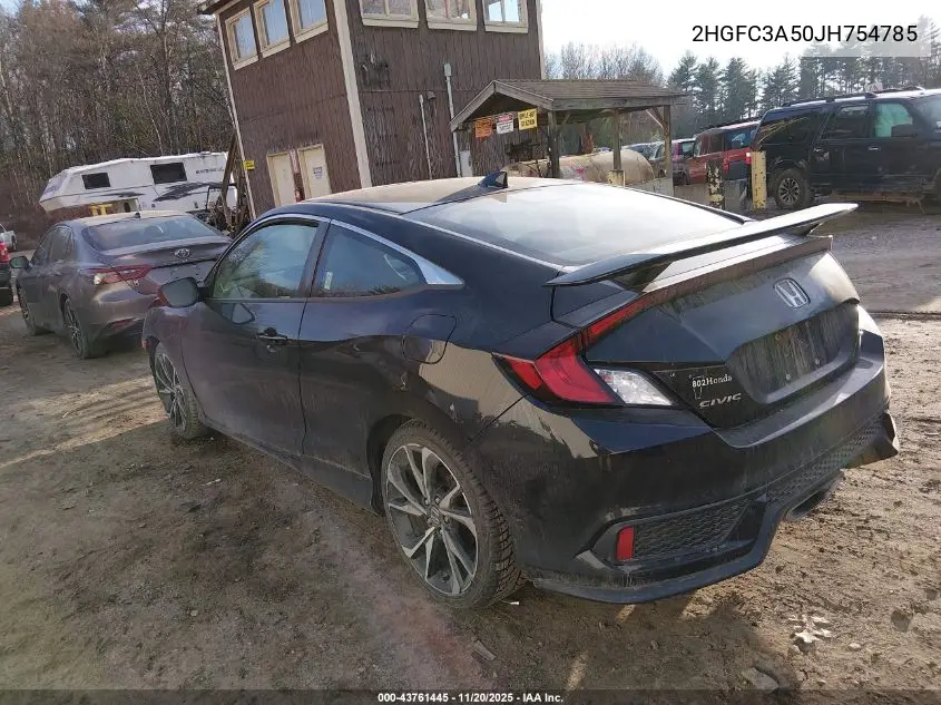 2HGFC3A50JH754785 2018 Honda Civic Si
