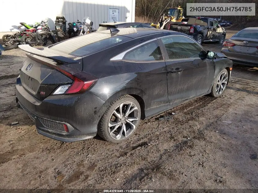 2HGFC3A50JH754785 2018 Honda Civic Si