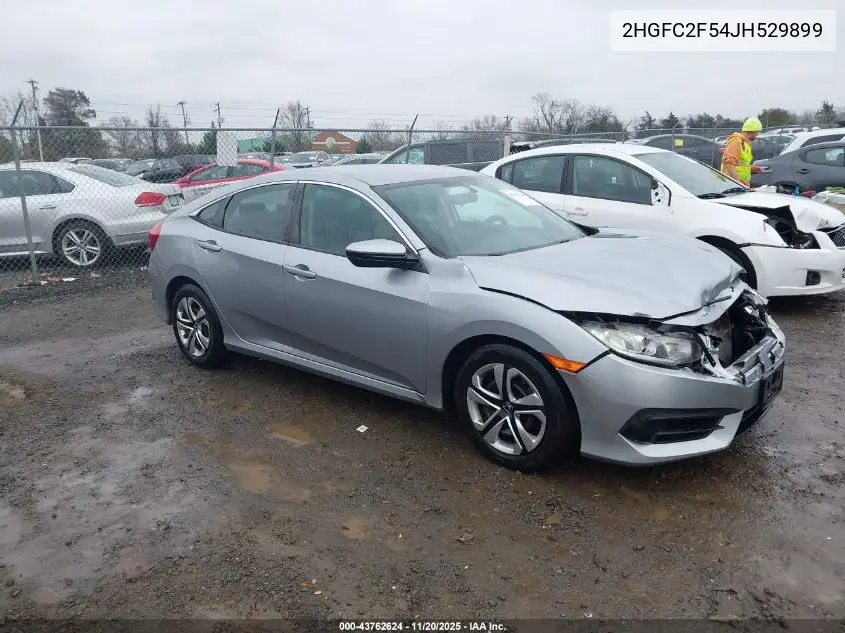 2HGFC2F54JH529899 2018 Honda Civic Lx
